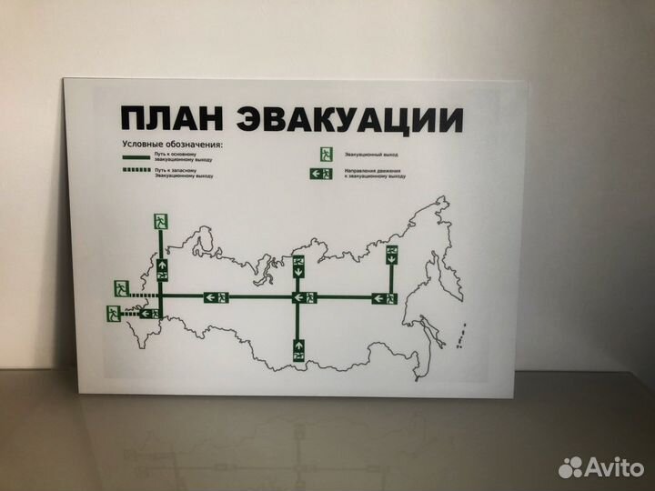 Картина план эвакуации из России