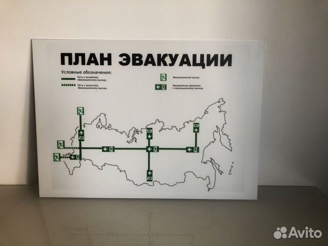 Картина план эвакуации из России