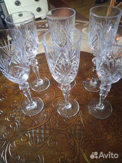 Фужеры хрустальные СССР