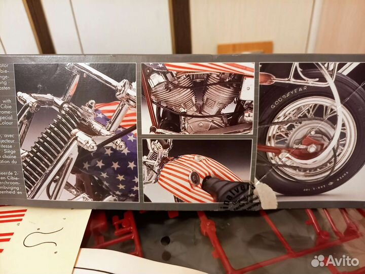 Модель для сборки 1:8 Harley-Davidson Chopper