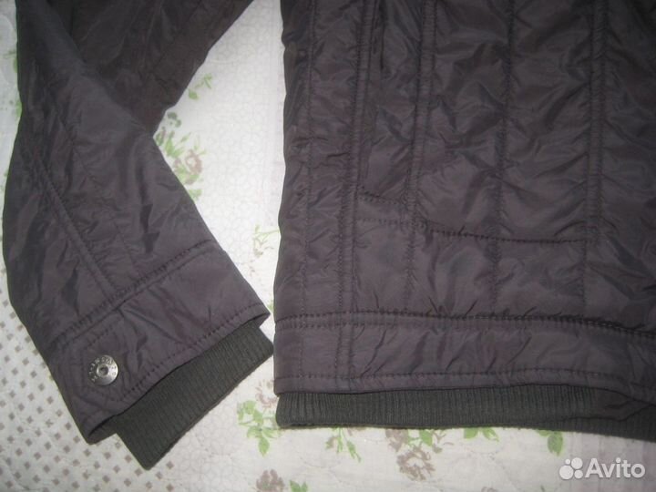 Шикарная д/с куртка Zara, нейлон+хлопок р. 48/182