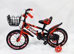 Детский велосипед с дополнительными колесами 20