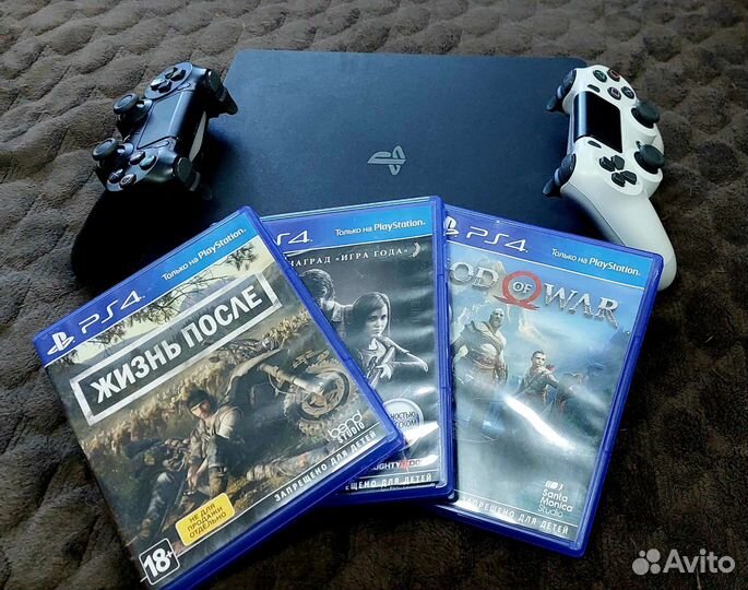 Sony playstation 4 slim 1tb с играми