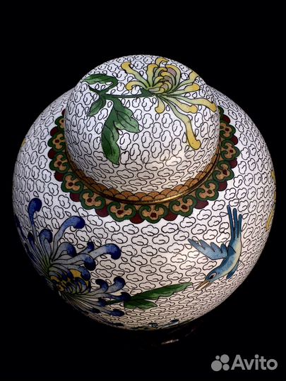 Чайница старый Китай Клуазоне