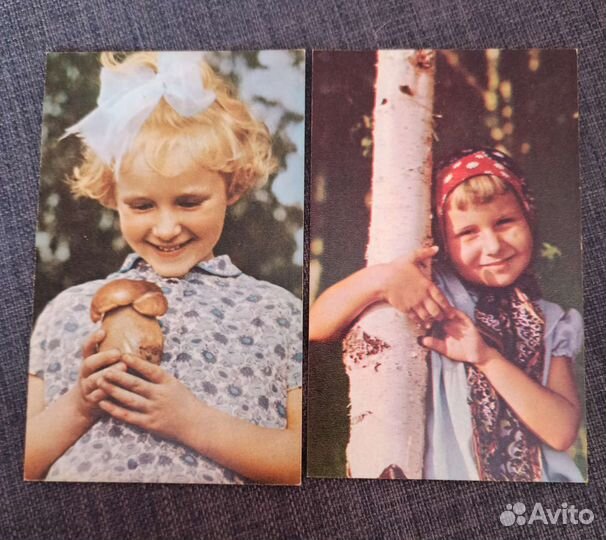 Открытки из ссср. Дети. Лето. 1969 г