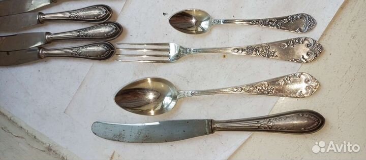 Набор столовый Платиноприбор серебро