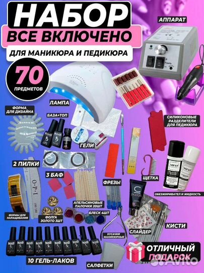Набор для для маникюра и педикюра