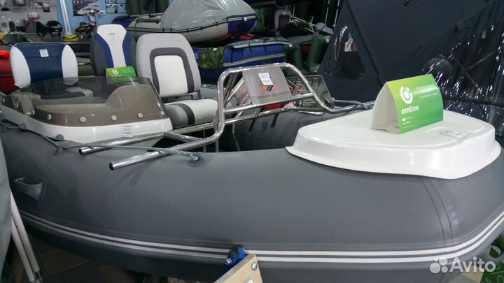 Риб лодка моторная комбинированная пластик+баллоны