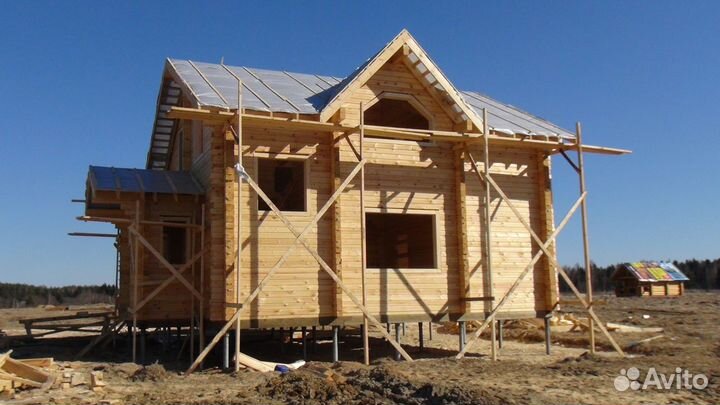 Строительство домов, бань (Брус, бревно)