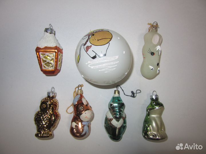 Елочные игрушки стекло