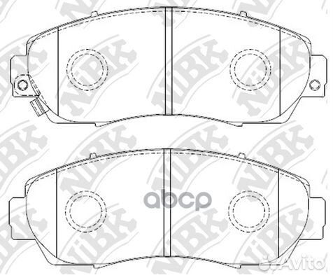 Колодки тормозные дисковые перед PN8802 NiBK