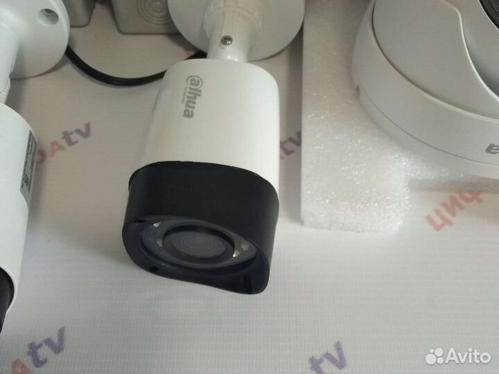 Комплект видеонаблюдения 4Мп Dahua 12 камер zoom