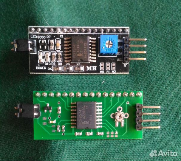 Плата для дисплея LCD 1602, 2004 (PCF8574), I2C