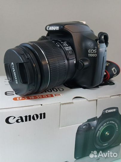 Canon eos 1100d объектив 18-55 + коробка