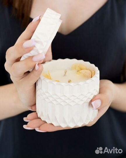 Ароматическая свеча в гипсе 250 мл