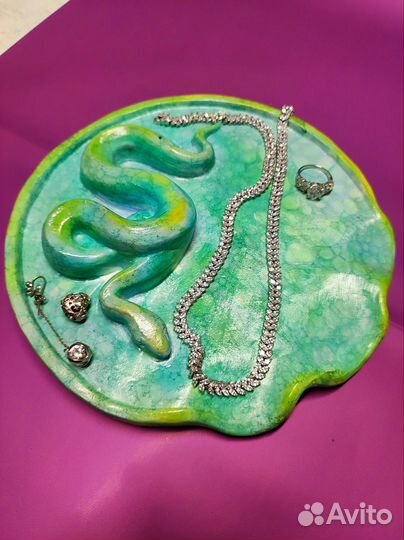 Поднос из гипса подарок