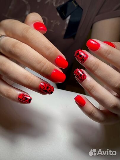 Маникюр с покрытием гель лак