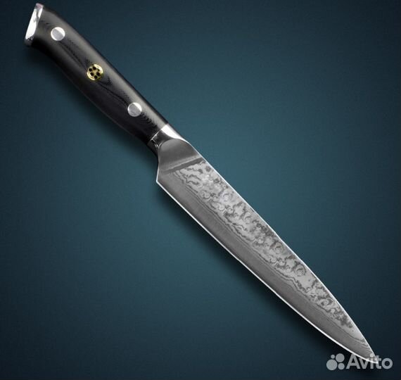 Нож из дамаской стали hulwill VG10 150 мм новый