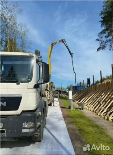 Доставка бетона миксером