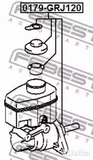 Febest 0179-GRJ120 Цилиндр тормозной главный