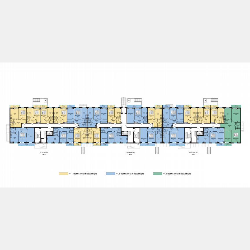 2-к. квартира, 65,3 м², 1/10 эт.