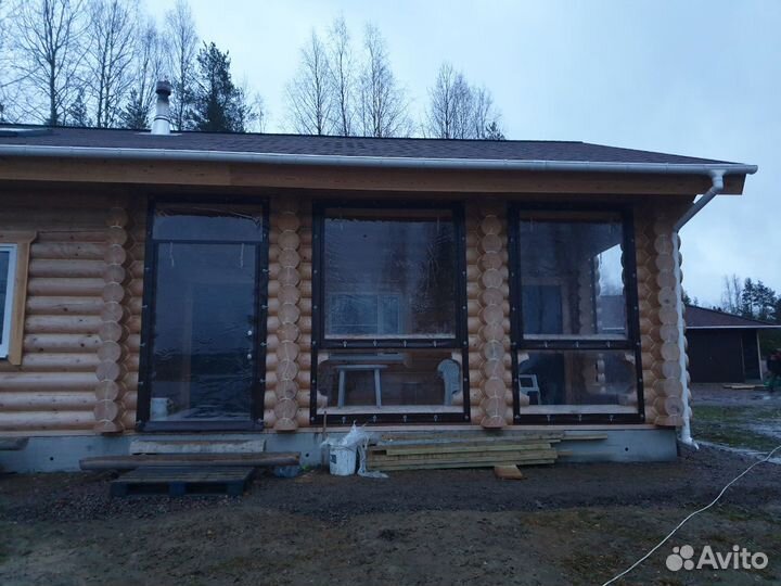 Установка штор пвх