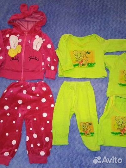 Пакет вещей на девочку с 0