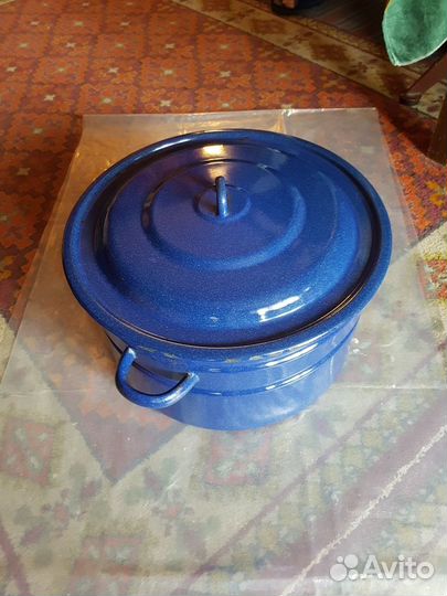 Кастрюля и таз эмалирован./казан пр-ва СССР
