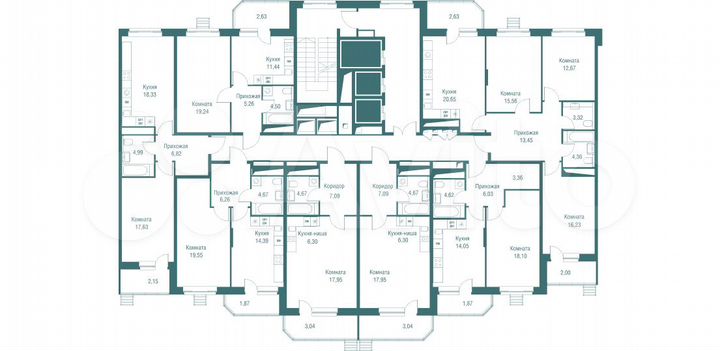 1-к. квартира, 43,1 м², 20/24 эт.