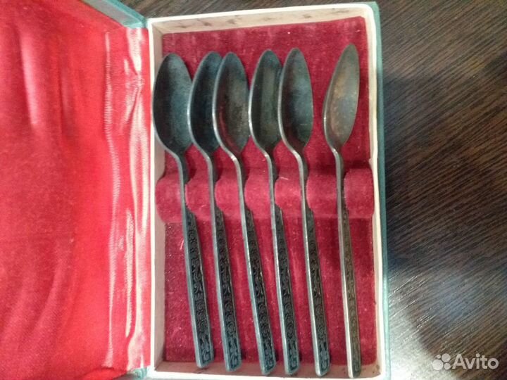 Ложки чайные 6шт мельхиор СССР