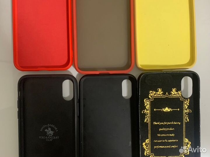 Чехлы iPhone X/XS 6шт