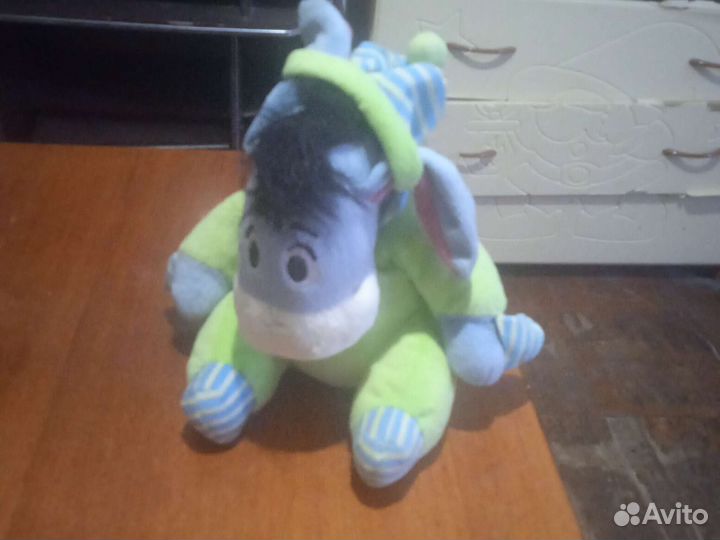 Ослик плюшевый говорящий