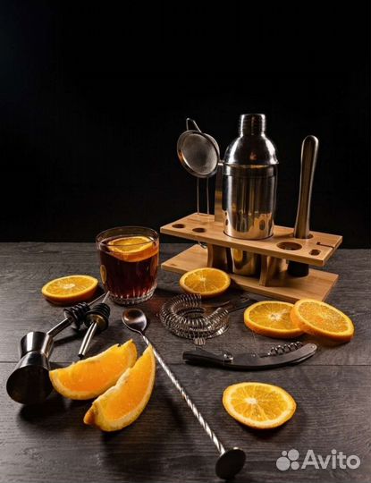 Набор для коктелей+книга рецептов в подарок