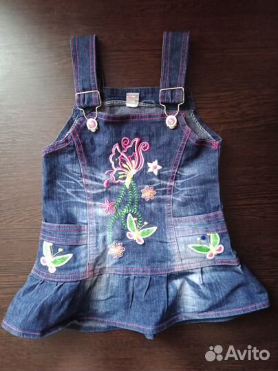 Джинсовое платье сарафан