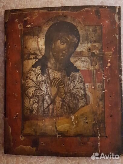 Ахтырская икона Божией Матери, на дереве, 18 век