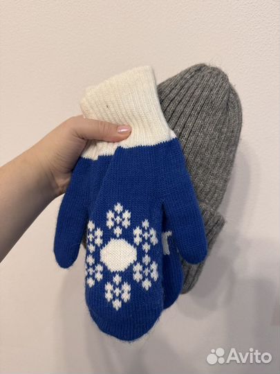 Шапка повязка перчатки