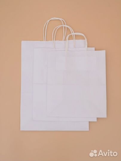 Крафт пакеты бумажные с ручками