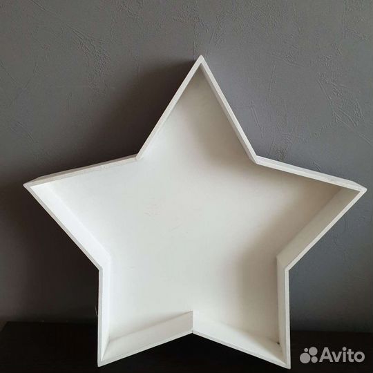 Деревянная подставка звезда для украшения