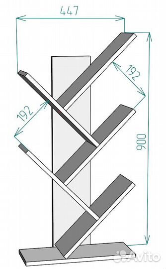 Полка настольная S2 белая