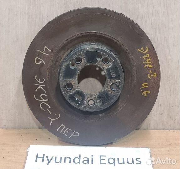 Диск перед вентилируемый 4.6л б. Hyundai Equus 2
