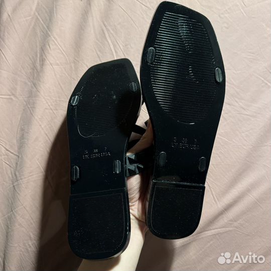 Шлёпанцы founds черные пластиковые 38
