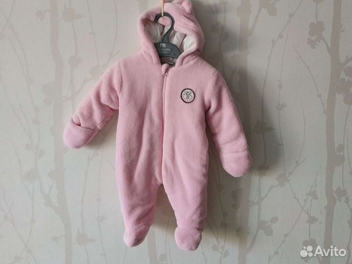 Утеплённый комбинезон для девочки 62