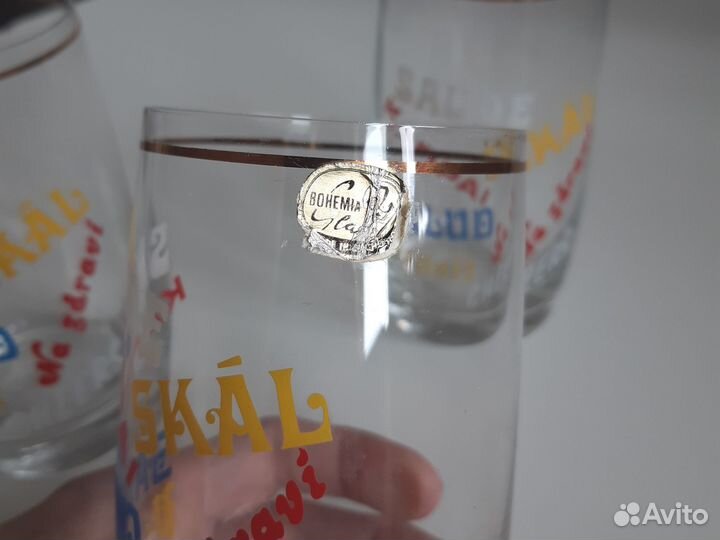 Стаканы стекло. Чехословакия