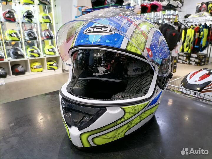 Мото Шлем интеграл GSB G-350