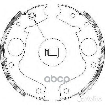 Колодки торм.бараб.197х40 414800 Remsa
