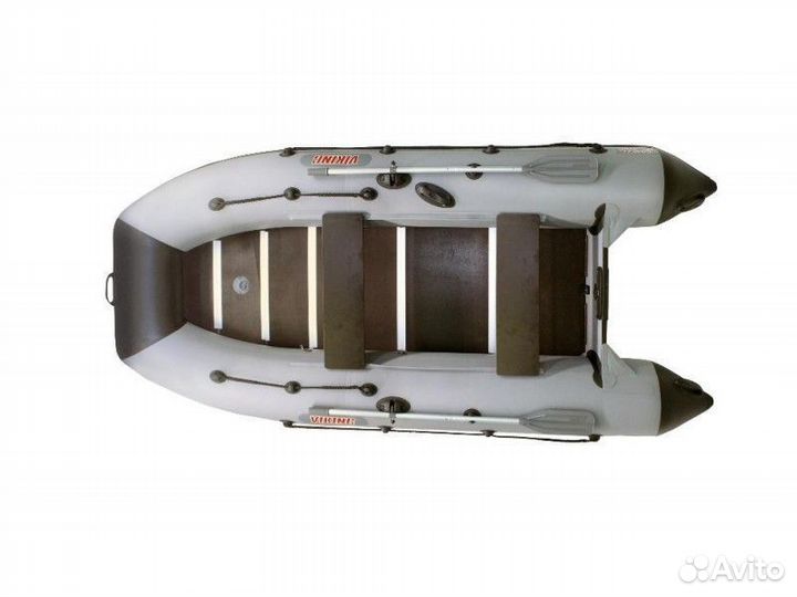 Лодка пвх Посейдон Викинг-340 Н серый/белый