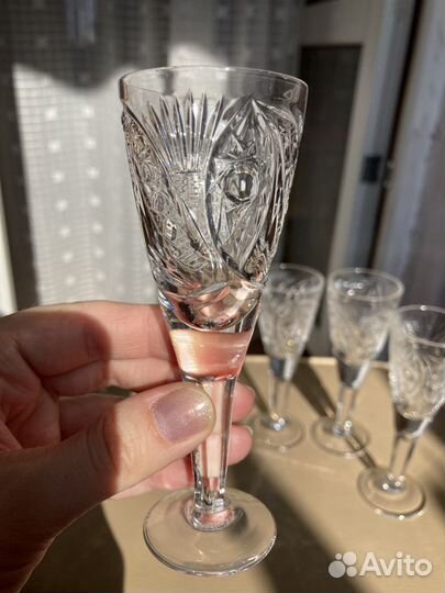 Хрустальные рюмки, бокалы СССР