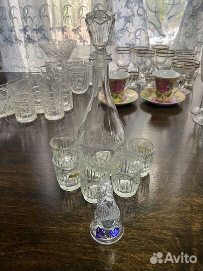 Набор из 5 стопок и графина