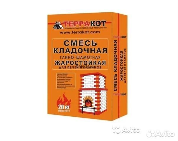 Смесь кладочная жаростойкая для печей и каминов