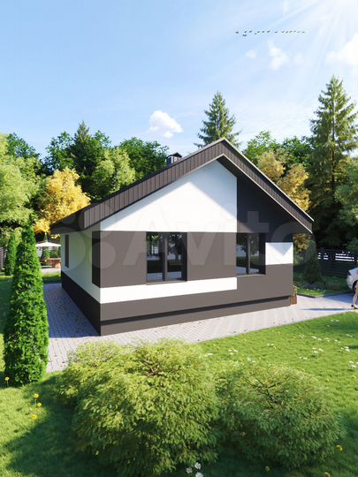 Коттедж 60 м² на участке 8 сот.